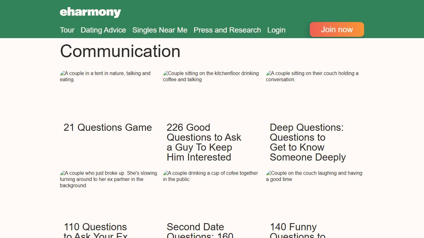 Explore communication on eharmony